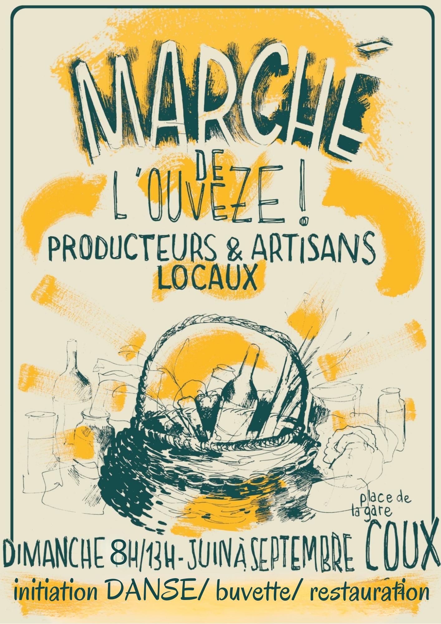 Initiation aux « Marchés dansants » à Coux (Privas)