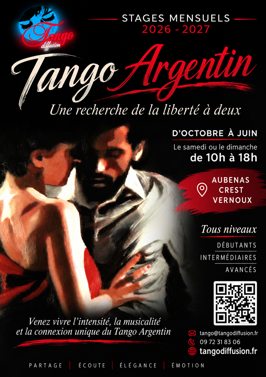 Nouvelle saison de stages de Tango argentin